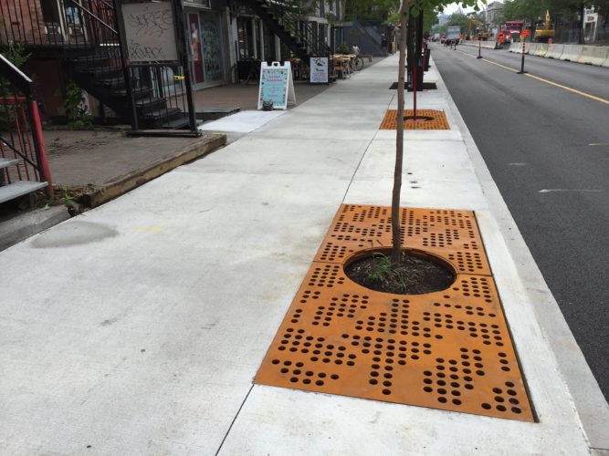 grilles d'arbres rectangulaires